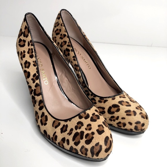 Franco Sarto Shoes - Franco Sarto Darren Leopard Print Calf Hair Heels